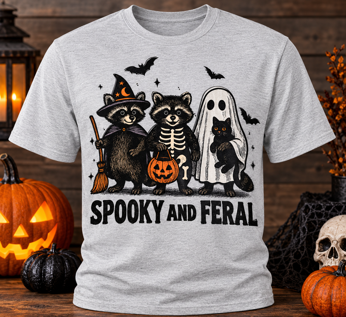 Spooky and Feral Racoons